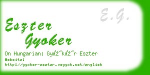 eszter gyoker business card